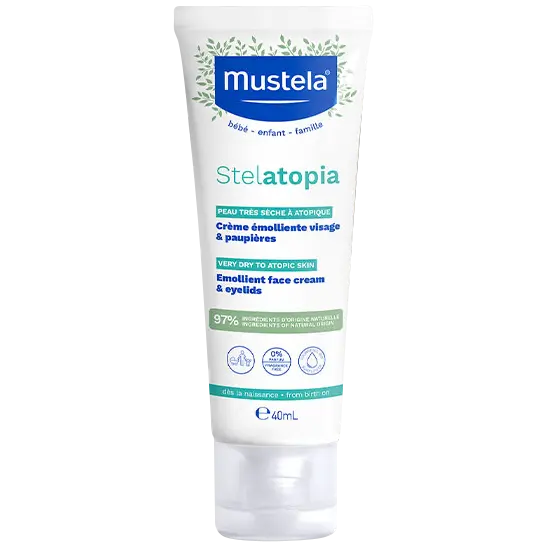 

Mustela Stelatopia смягчающий крем для лица и тела, 40 мл