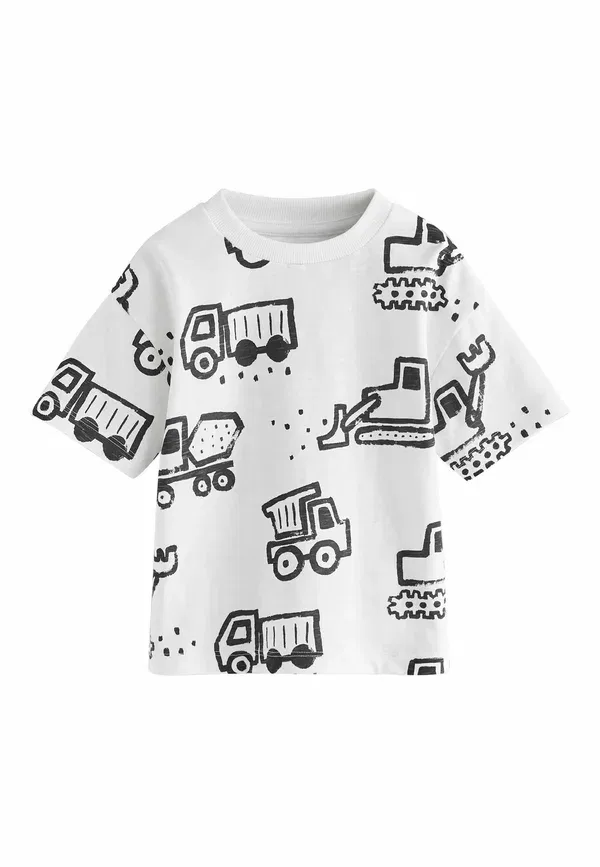 Футболка с принтом Regular fit 3 pack Next Digger, черный — фото 3