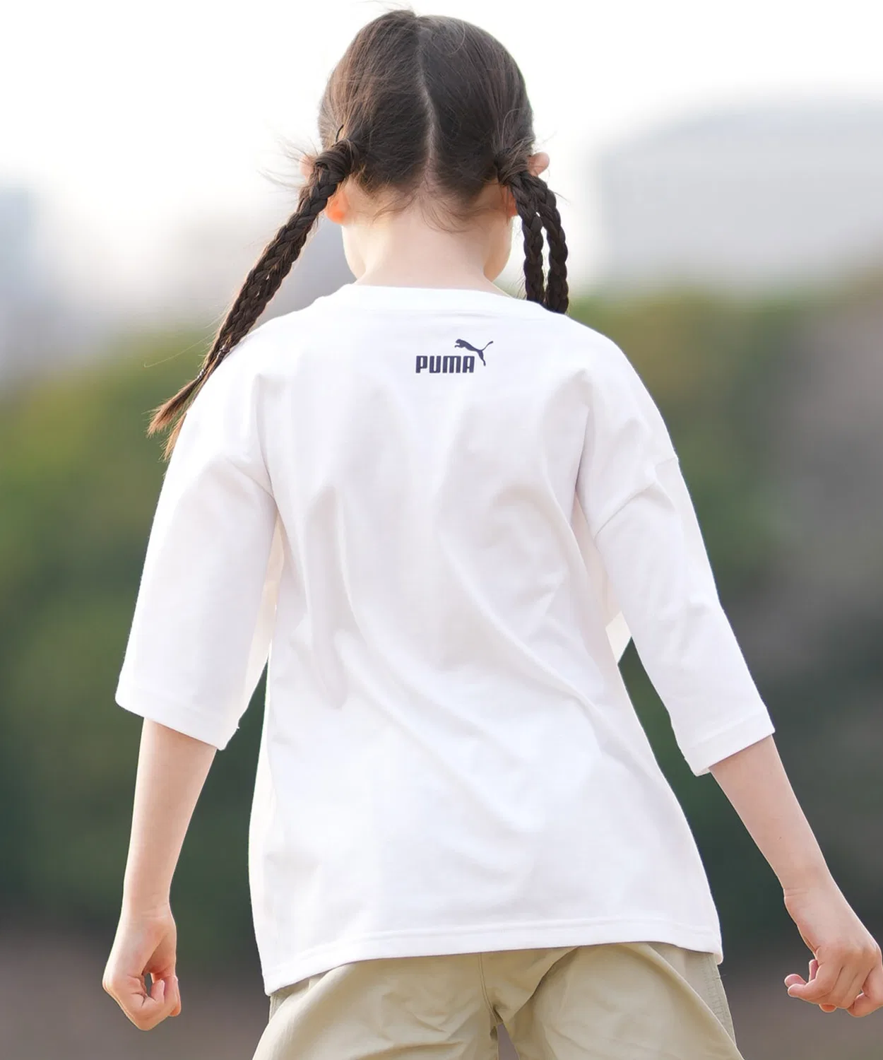 Детская футболка с графическим принтом PUMA, Белый — фото 3