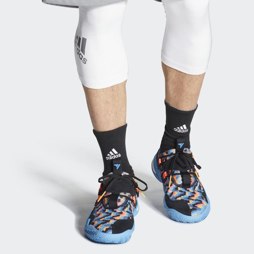 Кроссовки adidas Trae Young 1 для мужчин, черный/синий — фото 2