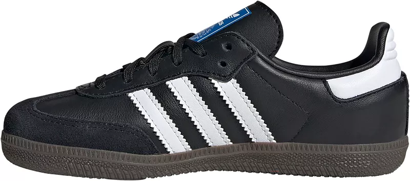 Детские кроссовки Samba OG для дошкольников Adidas, цвет Black/White/Gum — фото 3