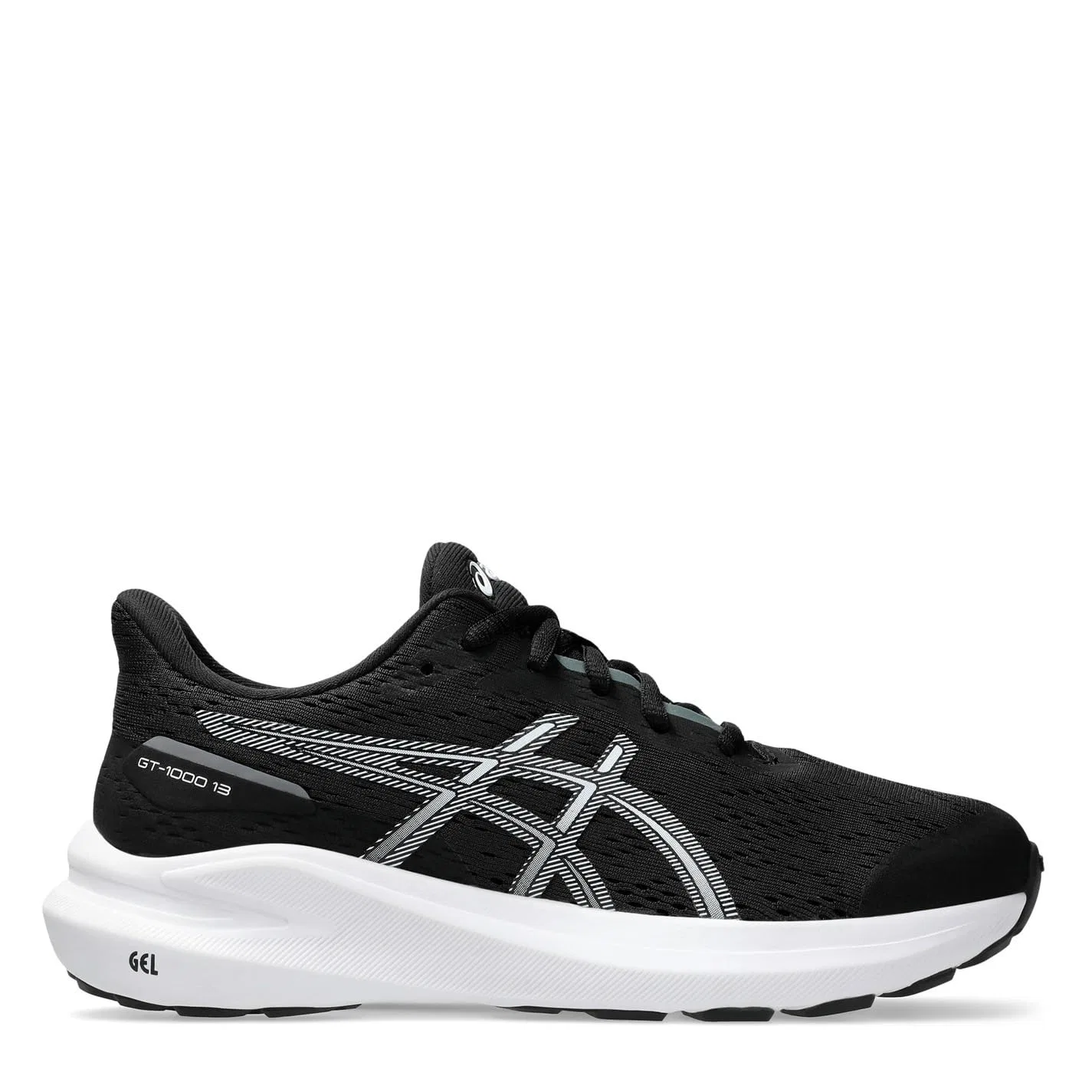 Детские кроссовки для девочек с поддержкой свода стопы Gt-1000 13 Gs ASICS, Black White