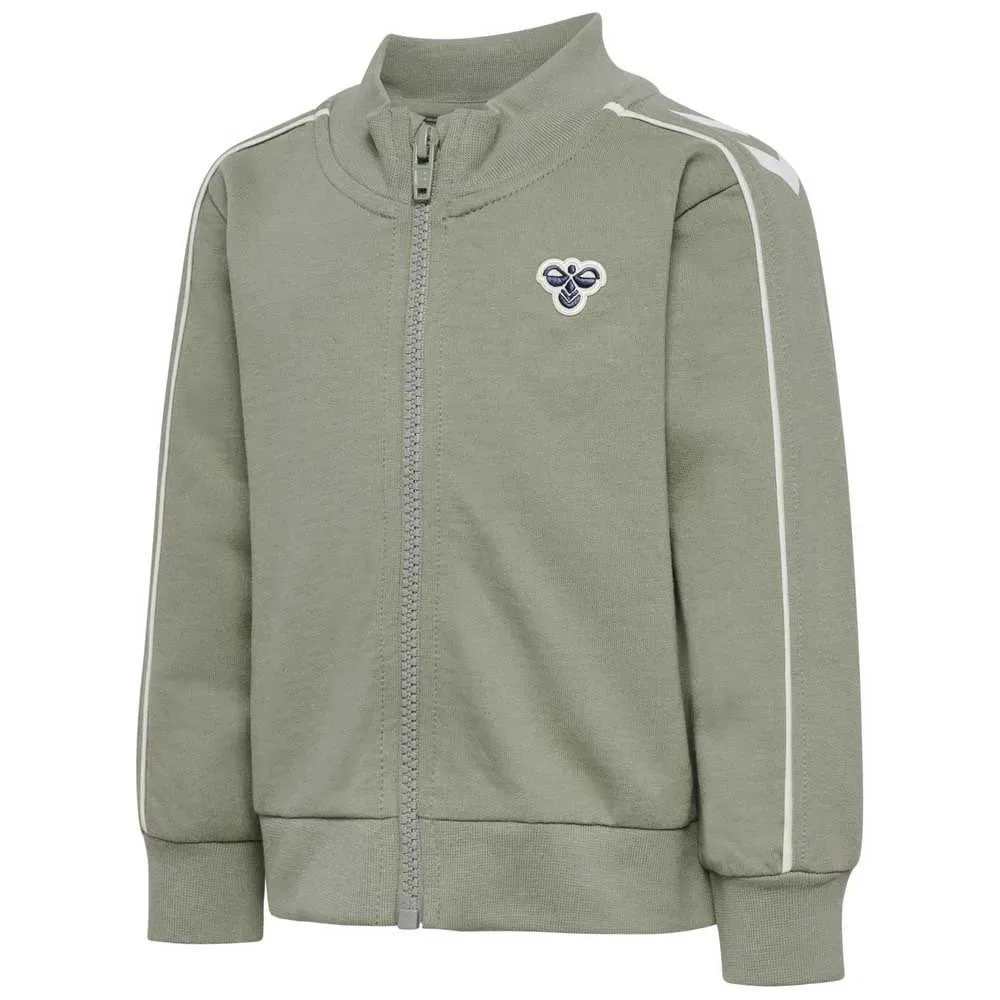 Детский спортивный костюм для девочек из органического хлопка Hummel Mini CO Regular, Green — фото 4