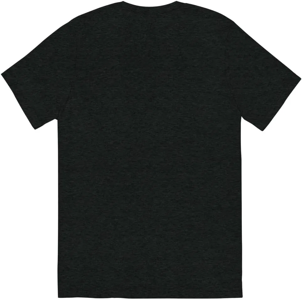 Мужская футболка с графическим принтом 3413, Charcoal-black Triblend — фото 2