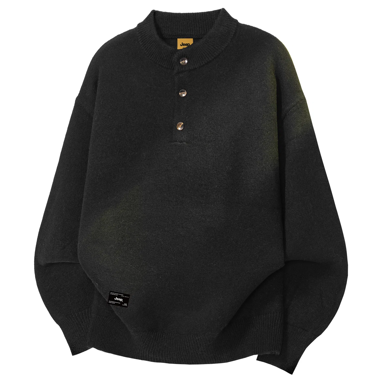 Детский свитер унисекс с круглым вырезом, модель Leisure Collection, Jeep, Heather Gray — фото 4