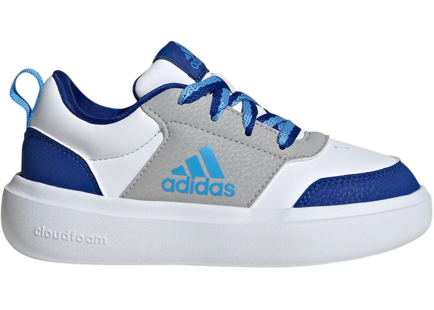 Детские кроссовки для повседневной носки Adidas Park Street, Cloud White/Blue Burst/Royal Blue