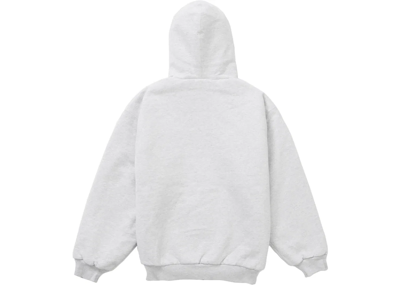 Мужская худи с капюшоном на молнии с подкладкой Supreme Dickies, Heather Grey — фото 3