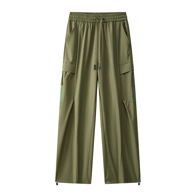 Детские унисекс штаны карго с ветрозащитой Red bean, Army Green