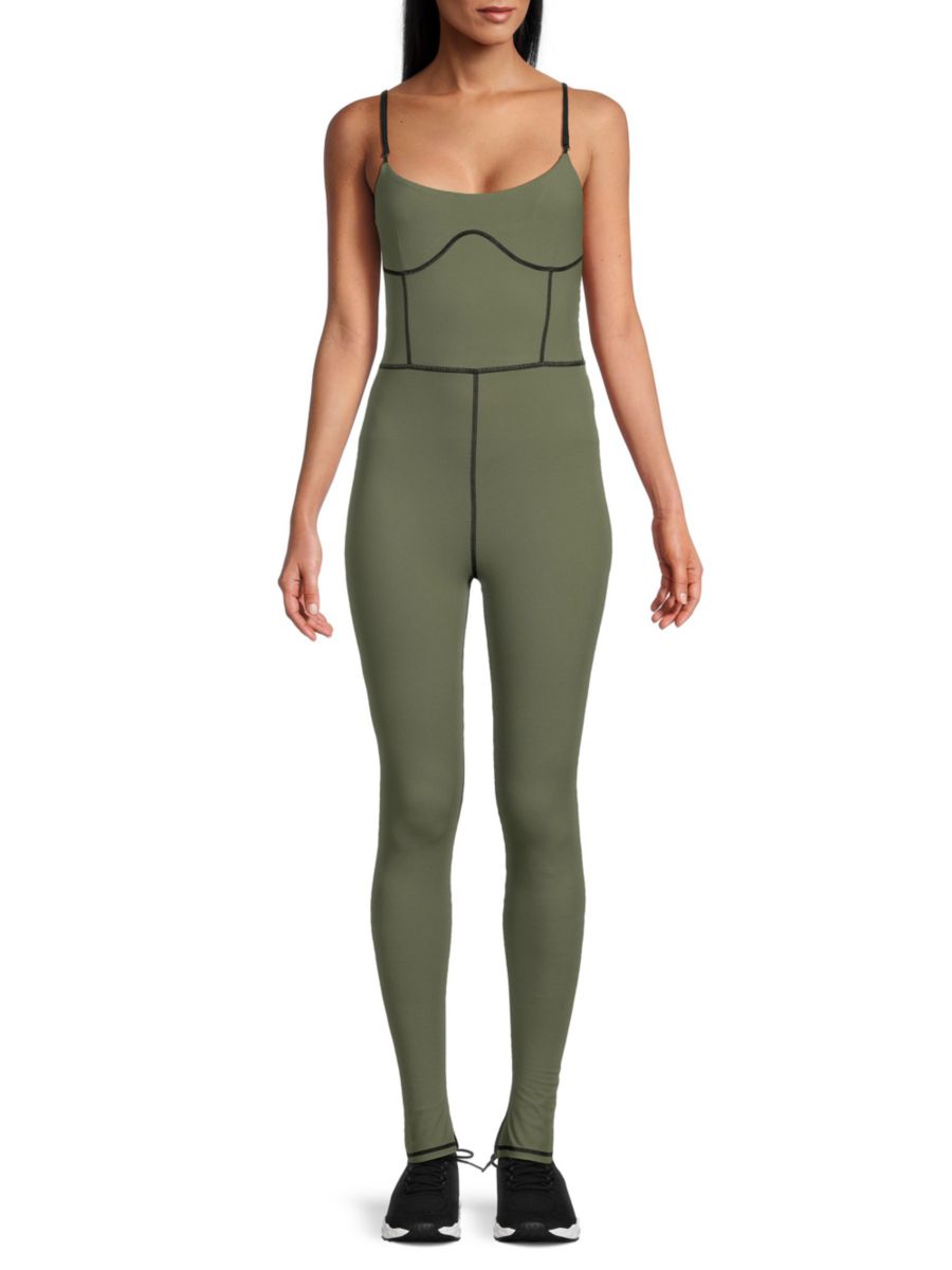 

Комбинезон с открытыми швами WeWoreWhat, цвет Army Green