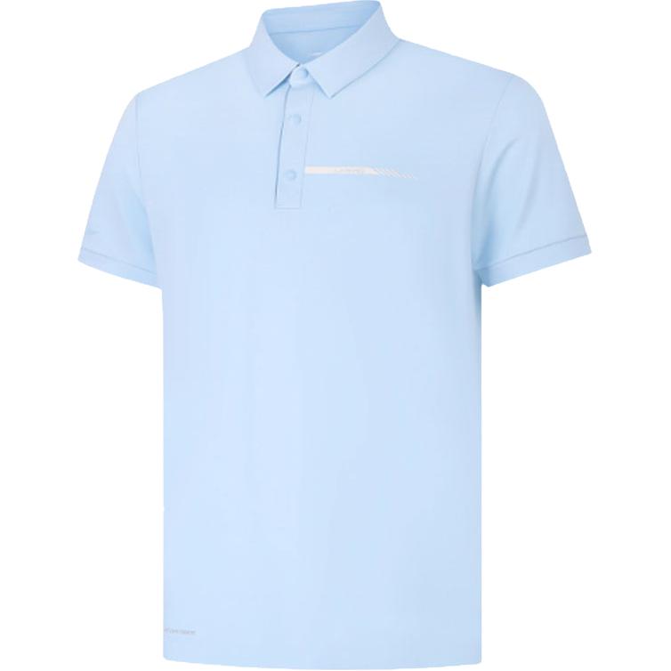 

Мужская рубашка-поло Li Ning, синяя, с отворотами, умеренно прямой крой, Синий, Мужская рубашка-поло Li Ning, синяя, с отворотами, умеренно прямой крой