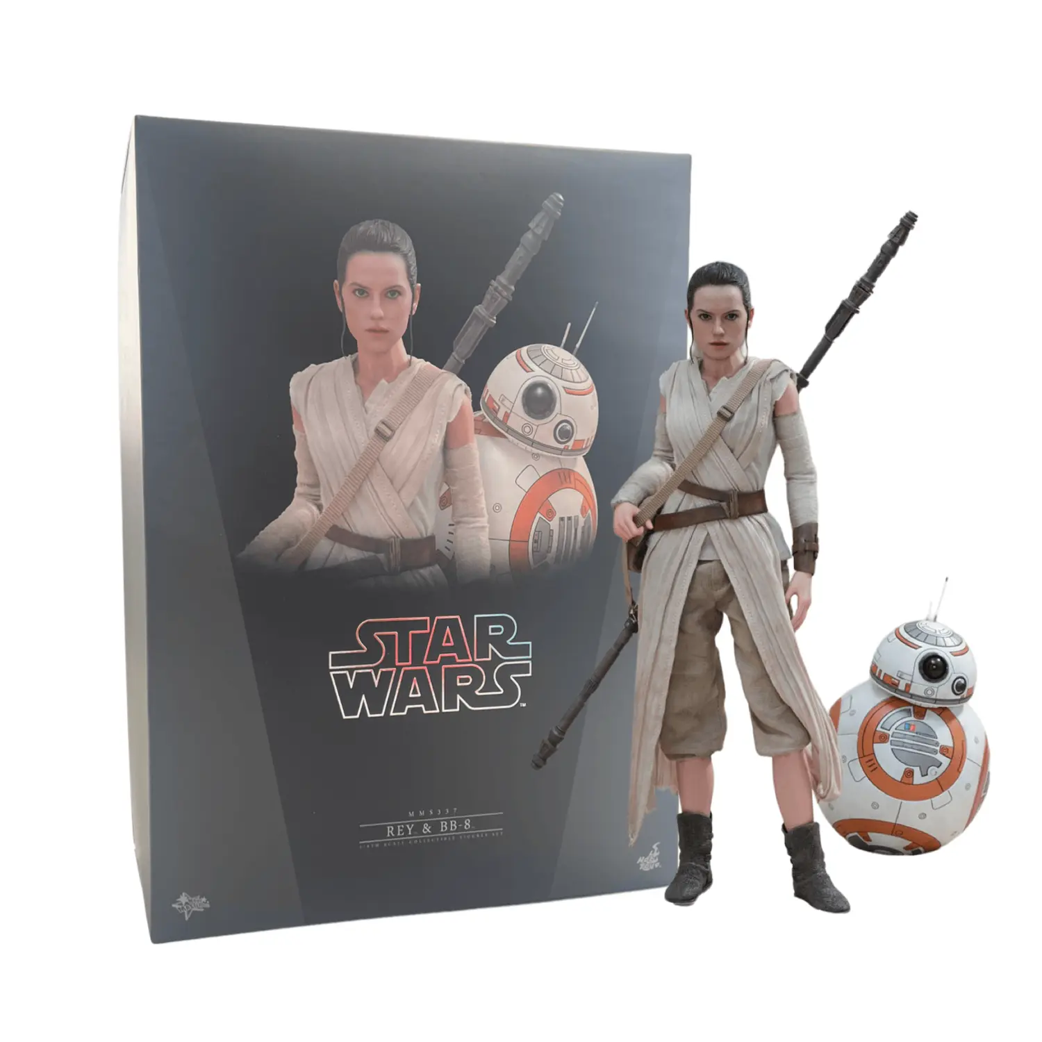 

Фигурка Hot Toys Star Wars, The Force Awakens MMS337 Rey And BB-8 MMS337, 28 см, 11 см