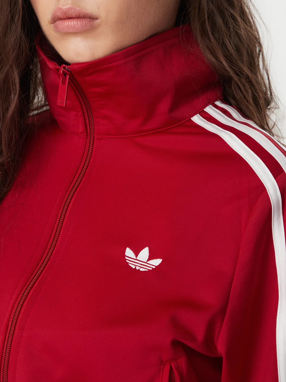 Женская толстовка стандартного кроя Firebird Classic Adidas, красный — фото 4