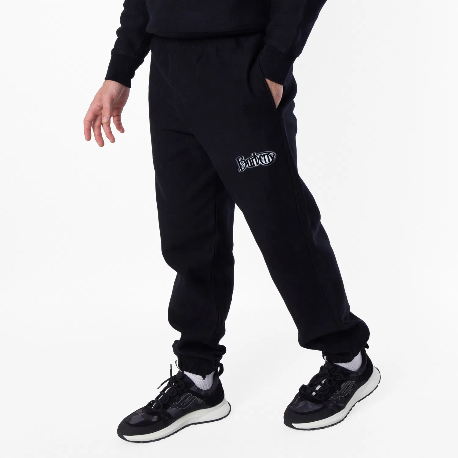 Брюки спортивные с логотипом Burberry, Coal