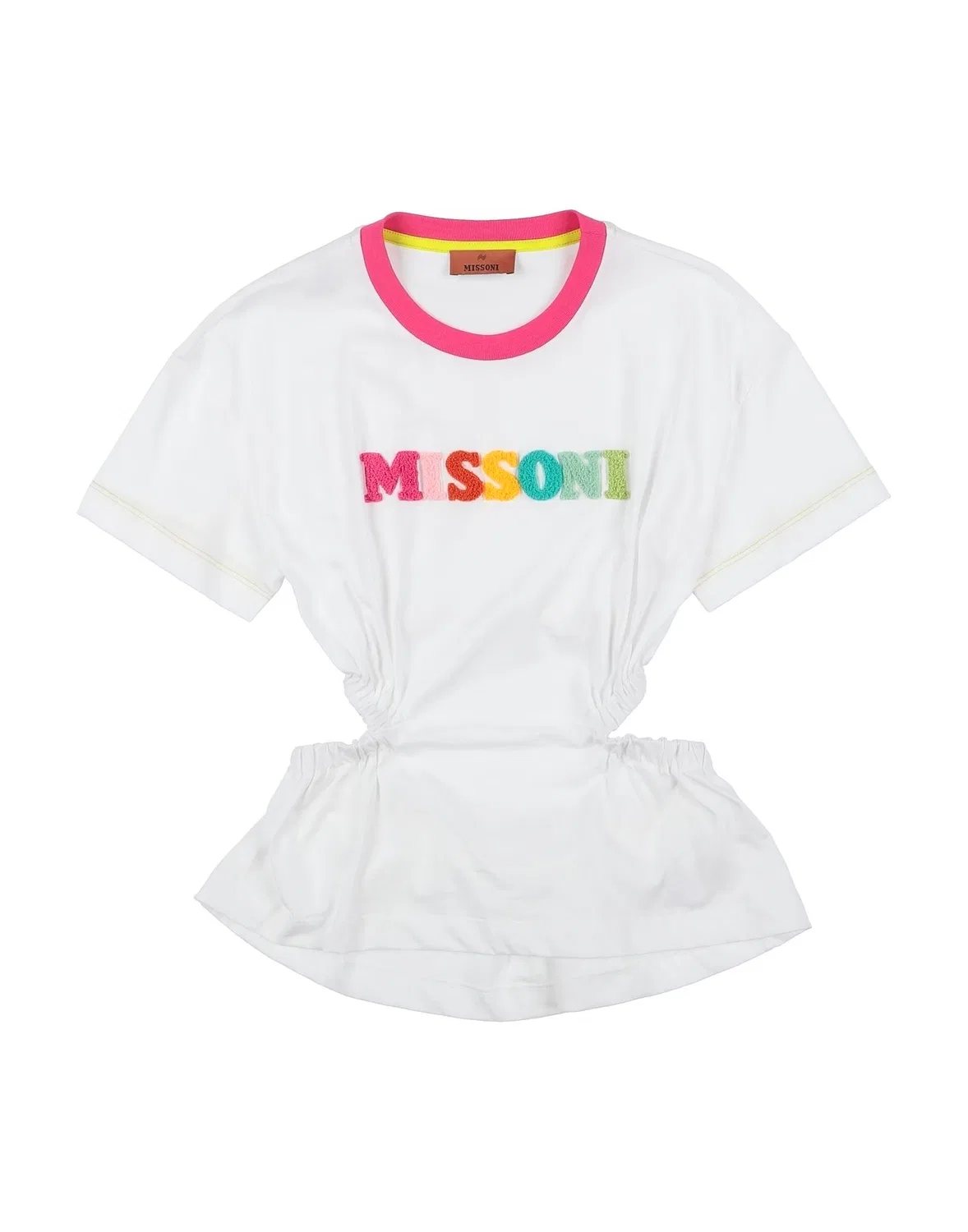 Детская футболка для девочек с аппликацией Missoni, белый
