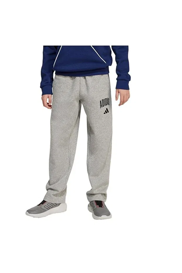 Детские спортивные штаны для девочек прямого кроя Adidas, Gray
