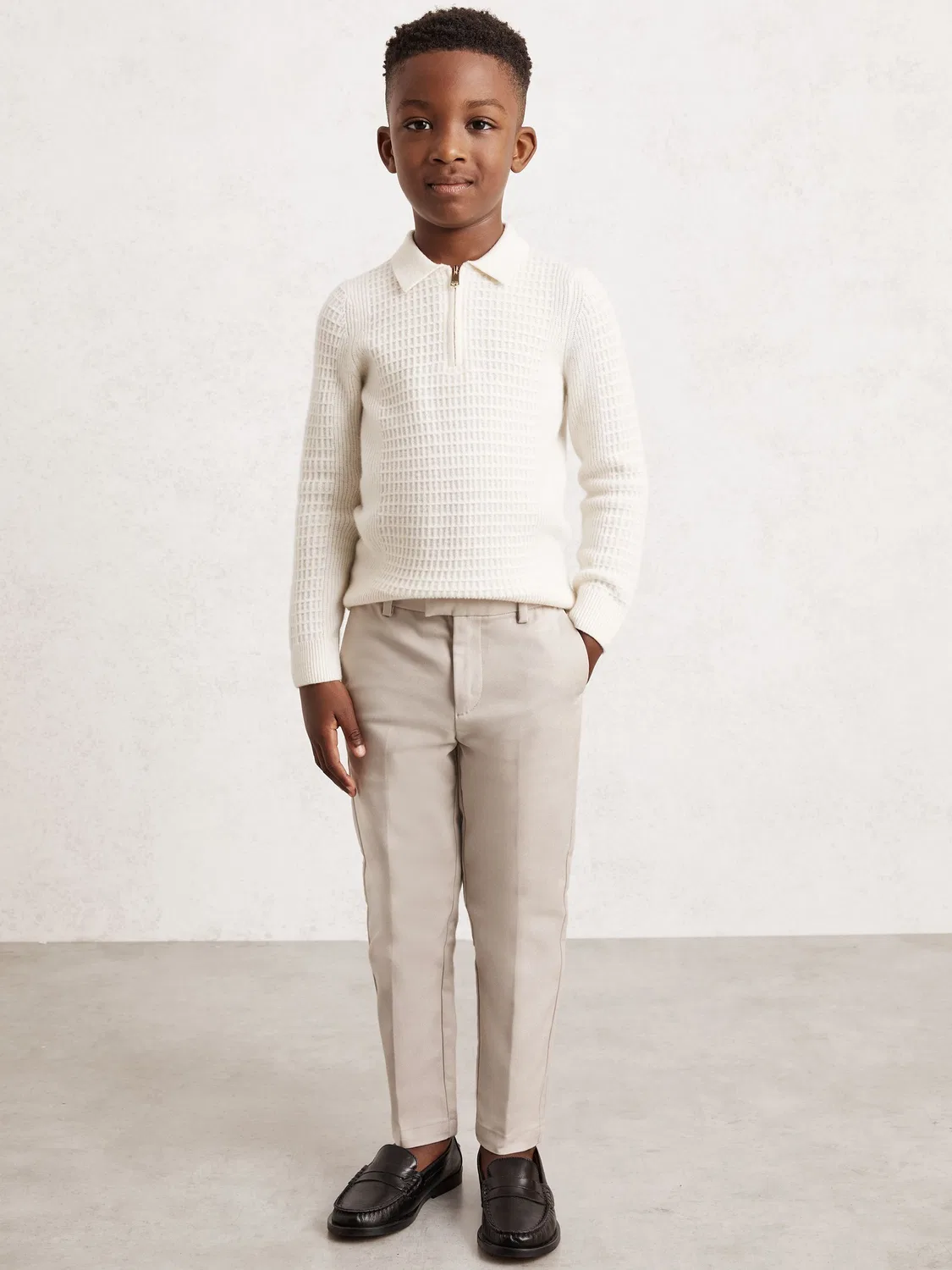 Чинос slim-fit Reiss Stone Eastbury, Stone