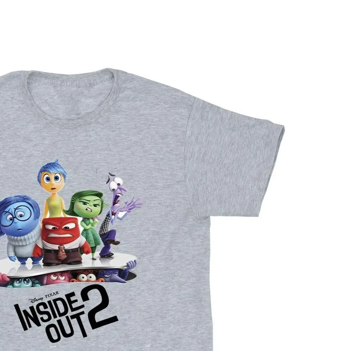 Футболка с принтом Inside Out, Grey — фото 2