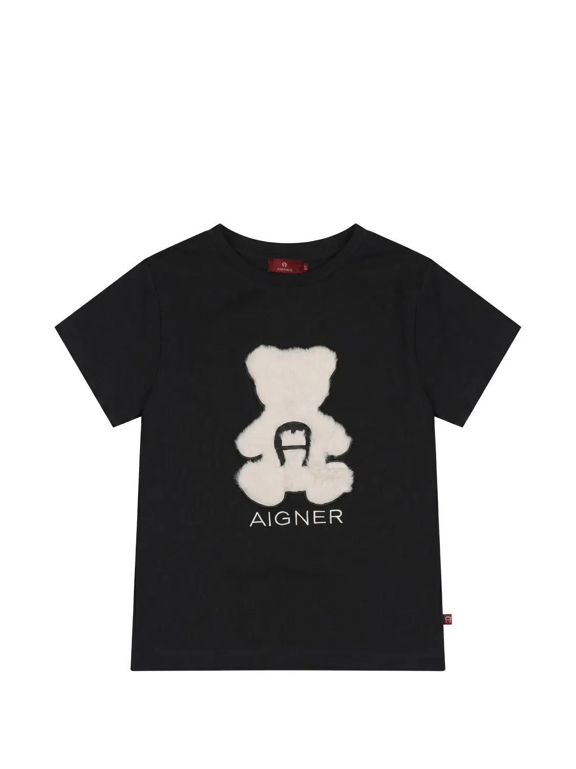 Футболка Teddy Bear с логотипом Aigner Kids, черный