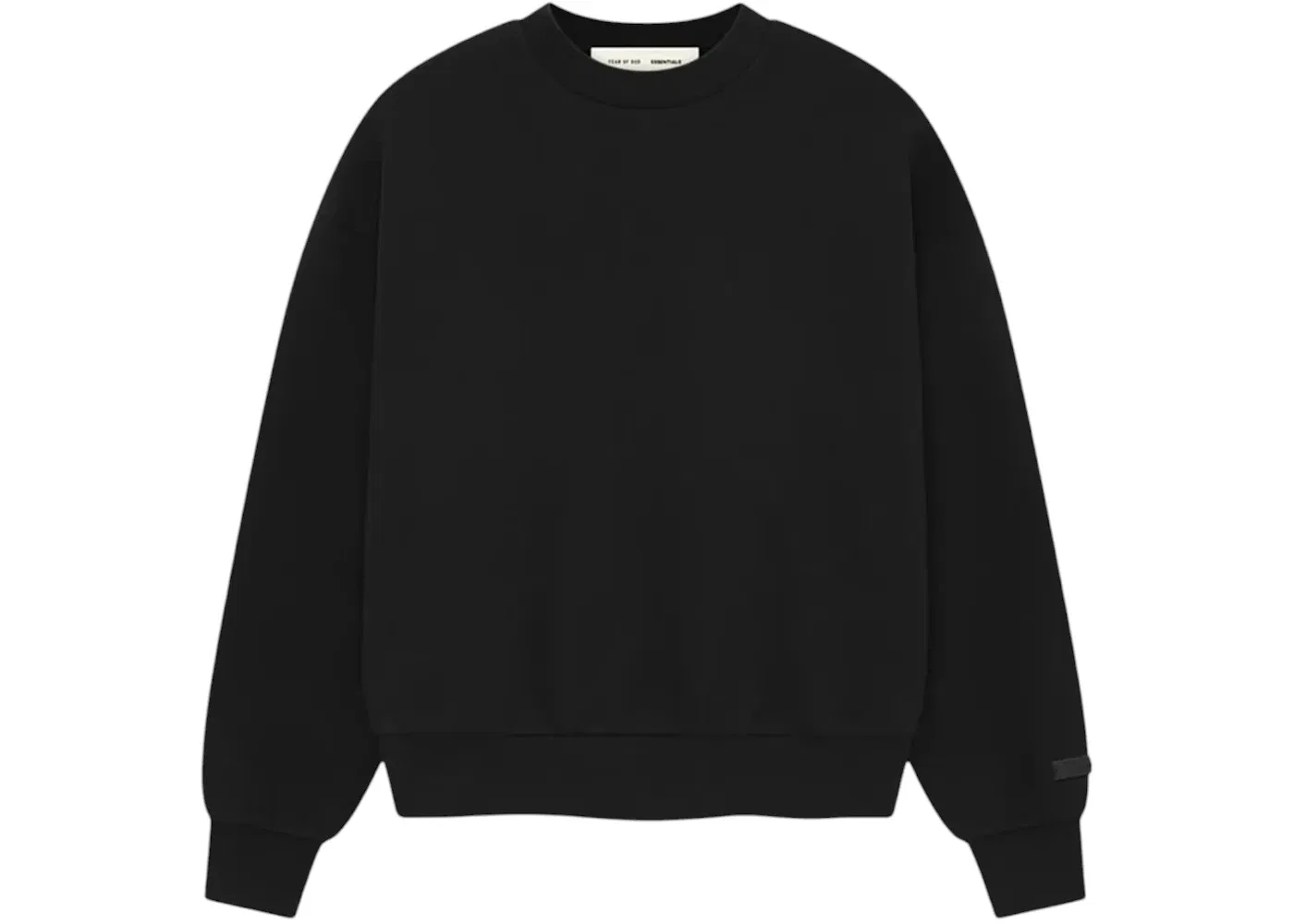 Мужской свитшот Fear of God Essentials Classic Crewneck Sweatshirt, Black — фото 2