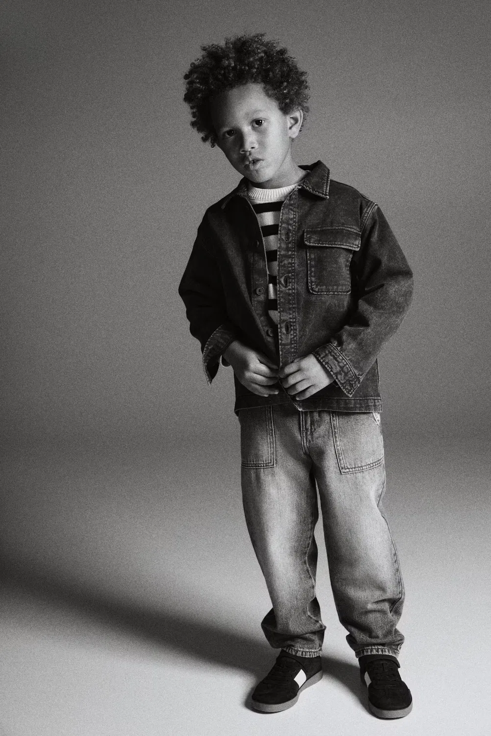 Свободные джинсы с зауженными штанинами H&M, Denimblau — фото 2