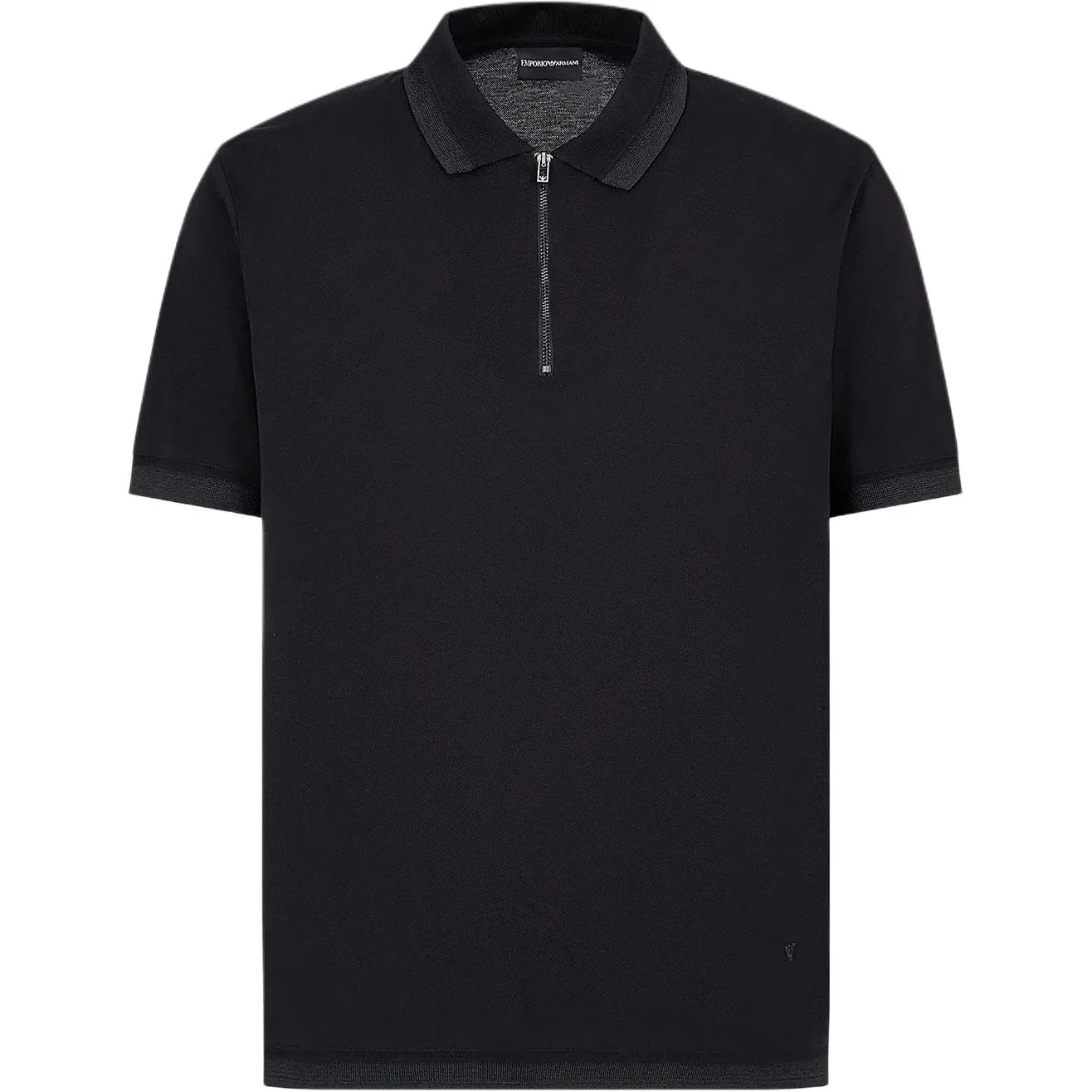 Мужская поло с воротником, Moderate, EMPORIO ARMANI, Black