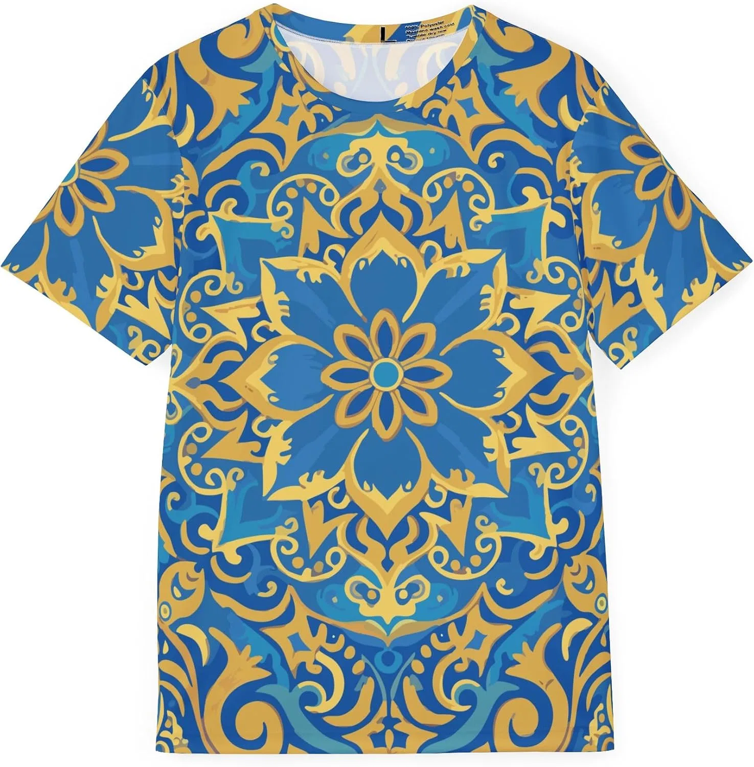 Унисекс футболка с орнаментом Dana India, Multicolor