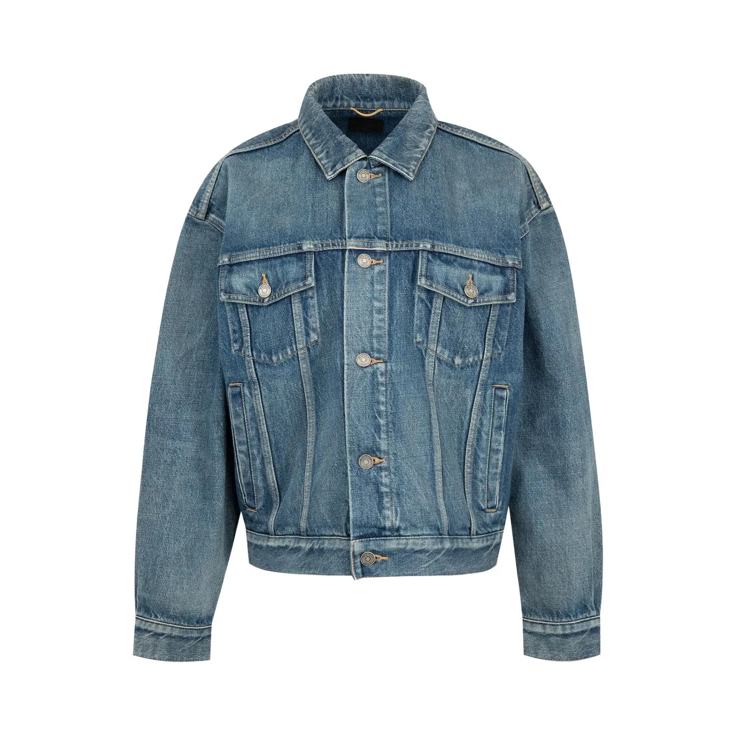 Куртка-тракер Saint Laurent 70-х годов, синий