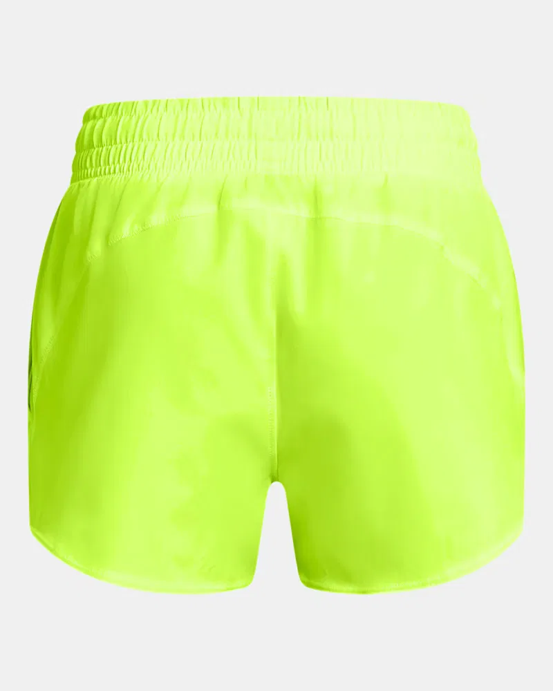 Детские шорты для девочек сверхлегкие водоотталкивающие Vanish UnderArmour, High Vis Yellow — фото 2