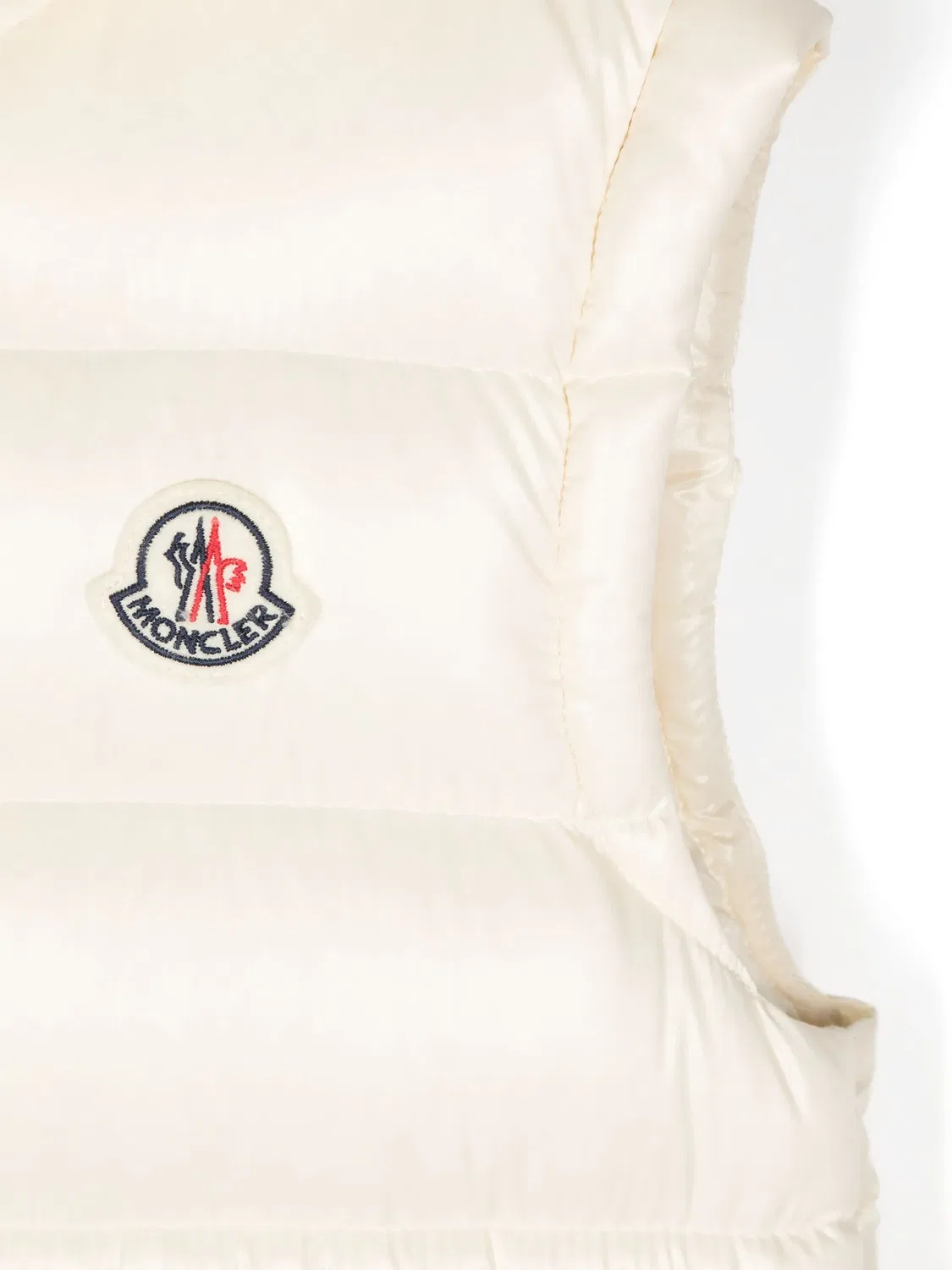 Гилетка с Отстегивающимся Капюшоном Moncler, белый — фото 3
