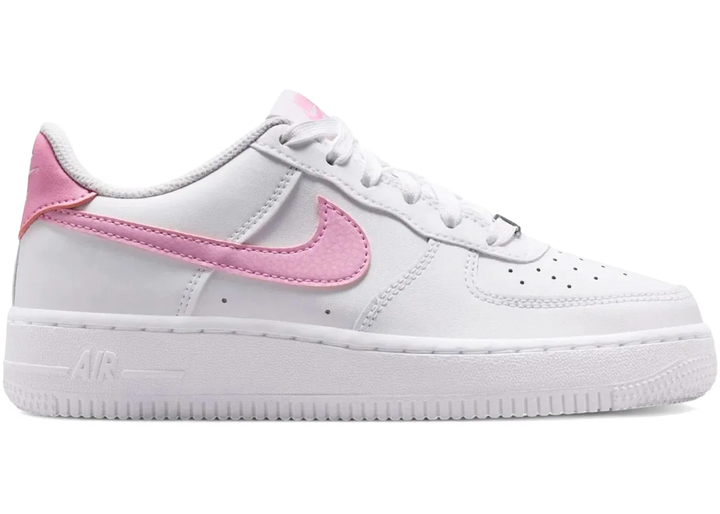 Детские кроссовки Lifestyle с кроссовками Nike Air Force 1 Low, White/White/Pink Rise