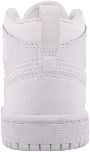 Детские кроссовки для мальчиков Air Jordan 1 Mid GS Nike, Pure White — фото 3