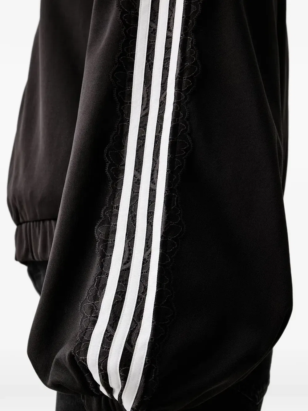 Куртка с кружевной отделкой adidas, черный — фото 4