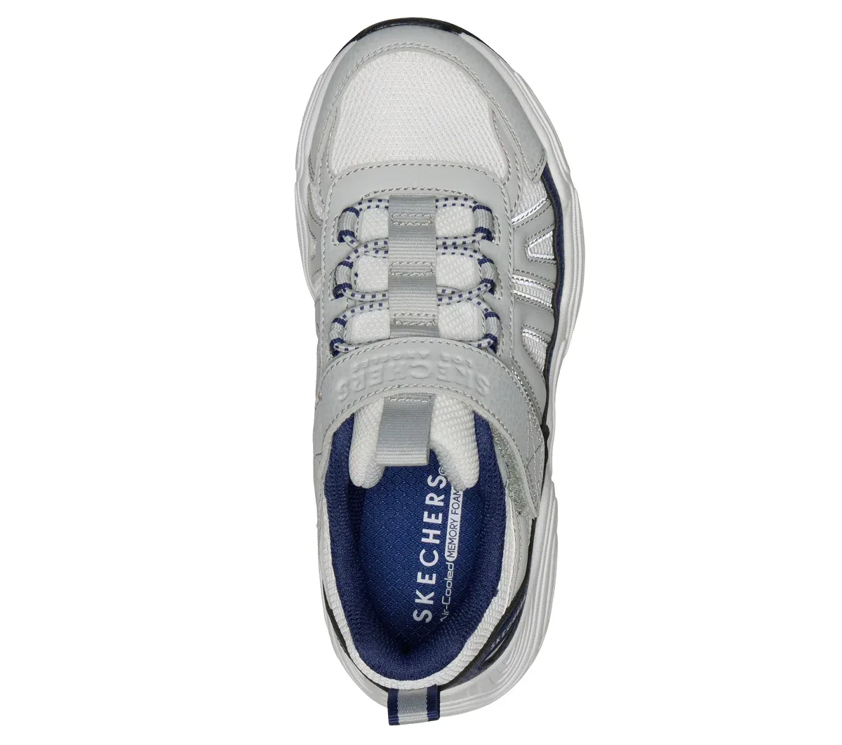 Детские кроссовки Mega-Quake - Ultra Drift Skechers, серый/тёмно-синий — фото 2