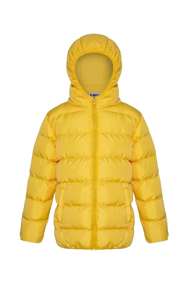 Детское пальто для мальчиков пуховое с капюшоном Men Anorak, Yellow