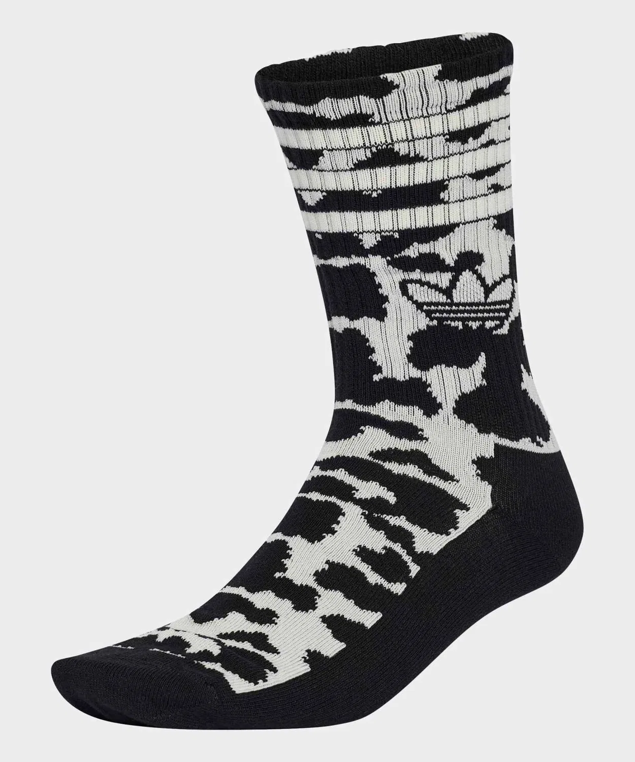 Мужские носки с принтом, комплект из 2 пар, Animal Print Crew Sock Adidas, White