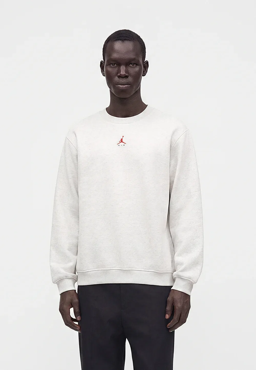 Свитшот Crew Jordan, Neutral Grey/University Red
