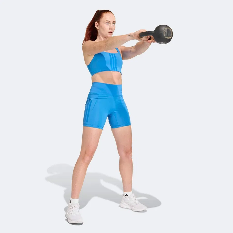 Спортивные шорты-скинни ADIDAS PERFORMANCE 'Opt' синего цвета — фото 4