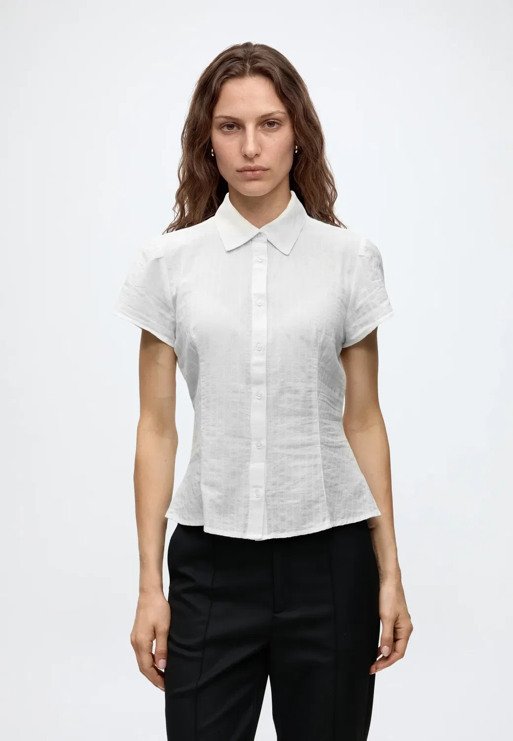 Блузка на пуговицах Gap, New Off White