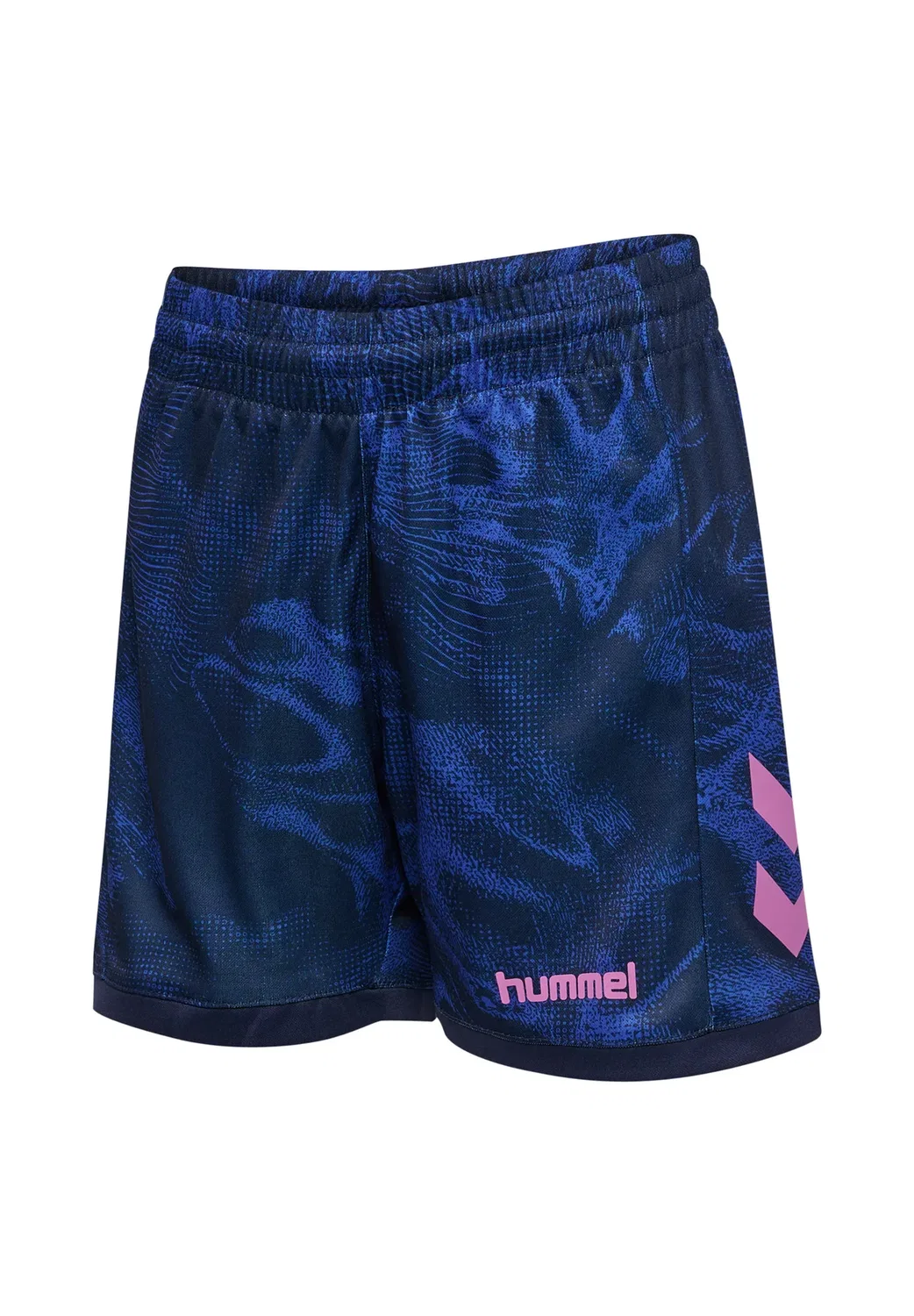 Детские спортивные шорты Hmlblaze club26 с графическим принтом, унисекс Hummel, Marine Dazzling Blue — фото 4