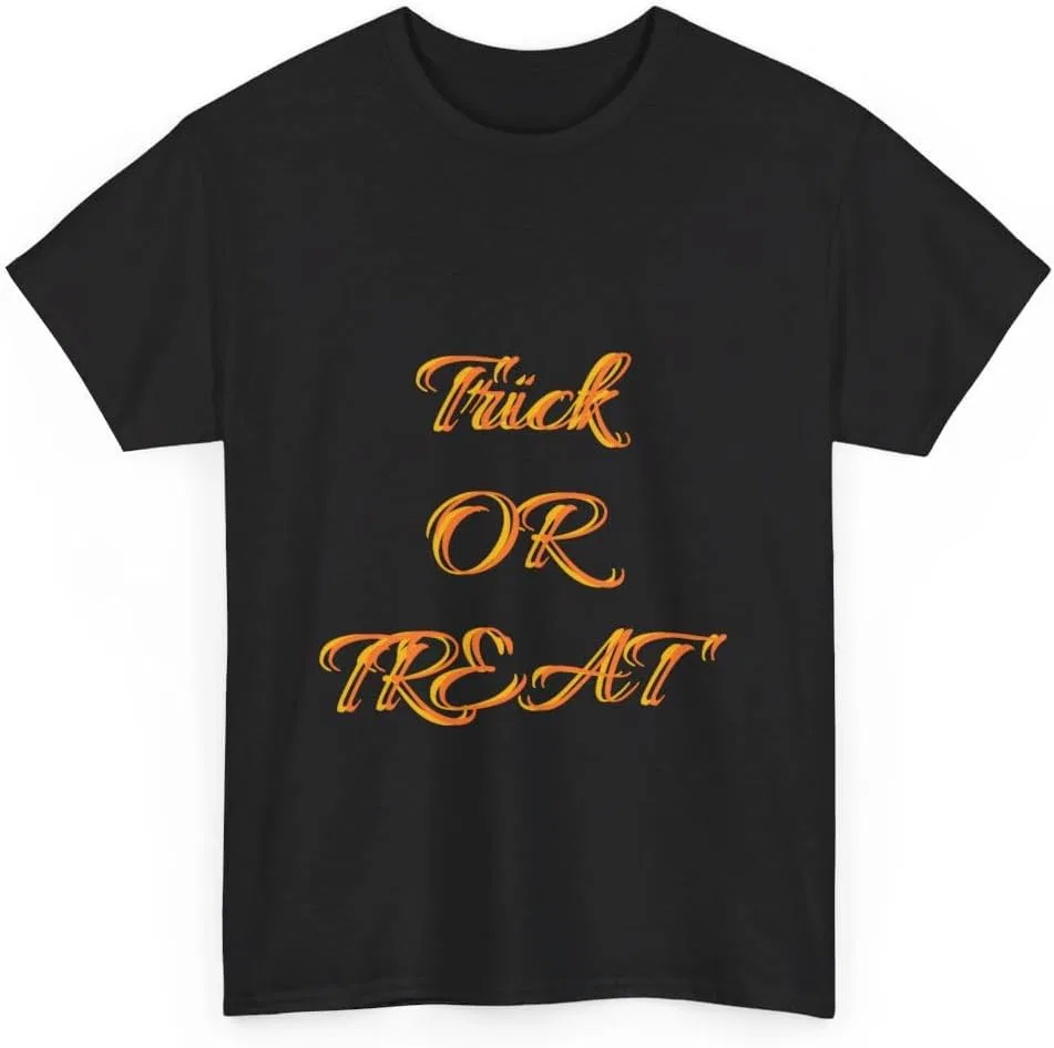 Футболка с принтом Trick or Treat Gildan 5000, Black — фото 3