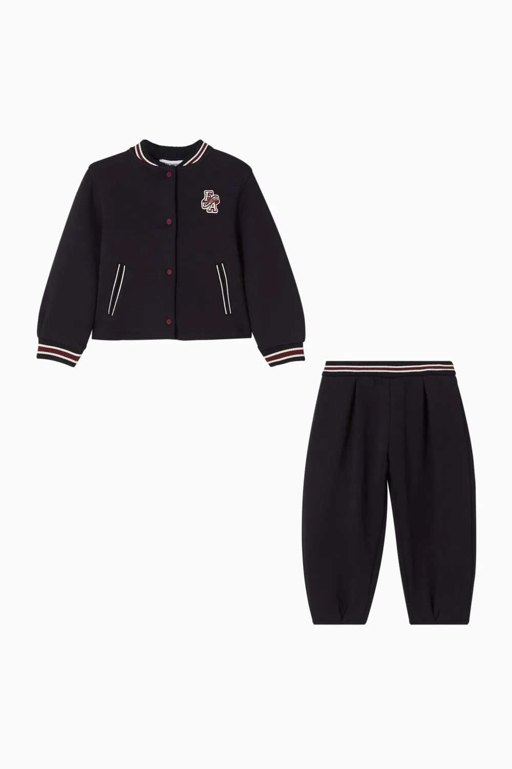 Комплект спортивный хлопковый Varsity Emporio Armani, синий — фото 2