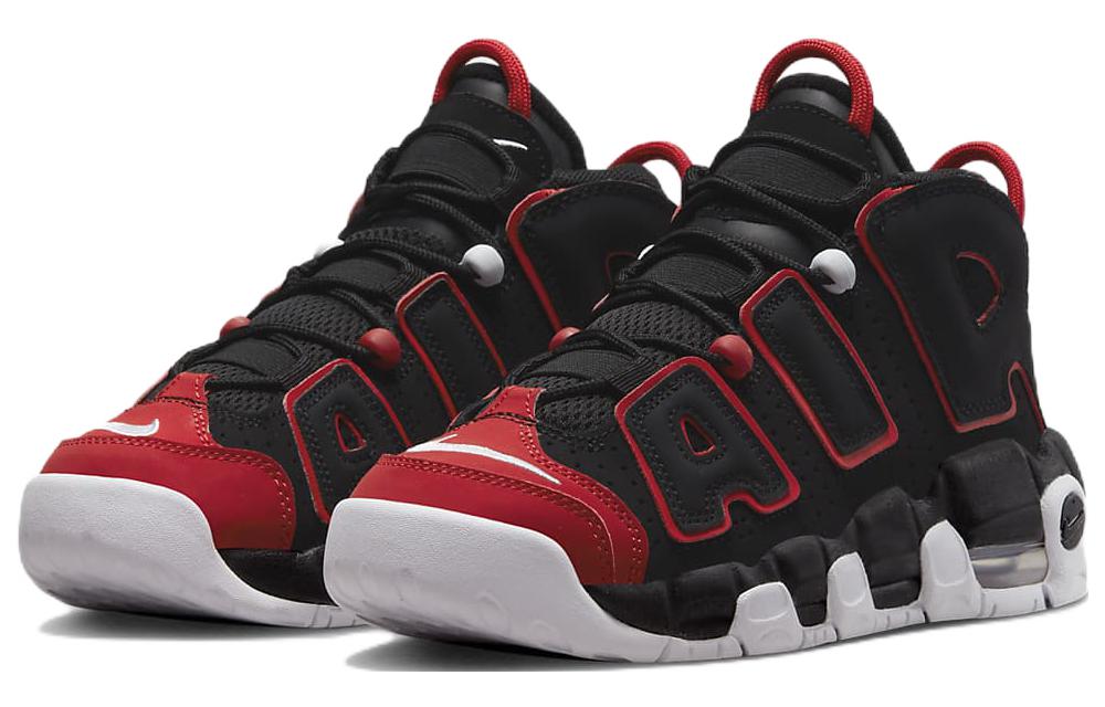 Кроссовки Nike Air More Uptempo 96, красный/черный — фото 3