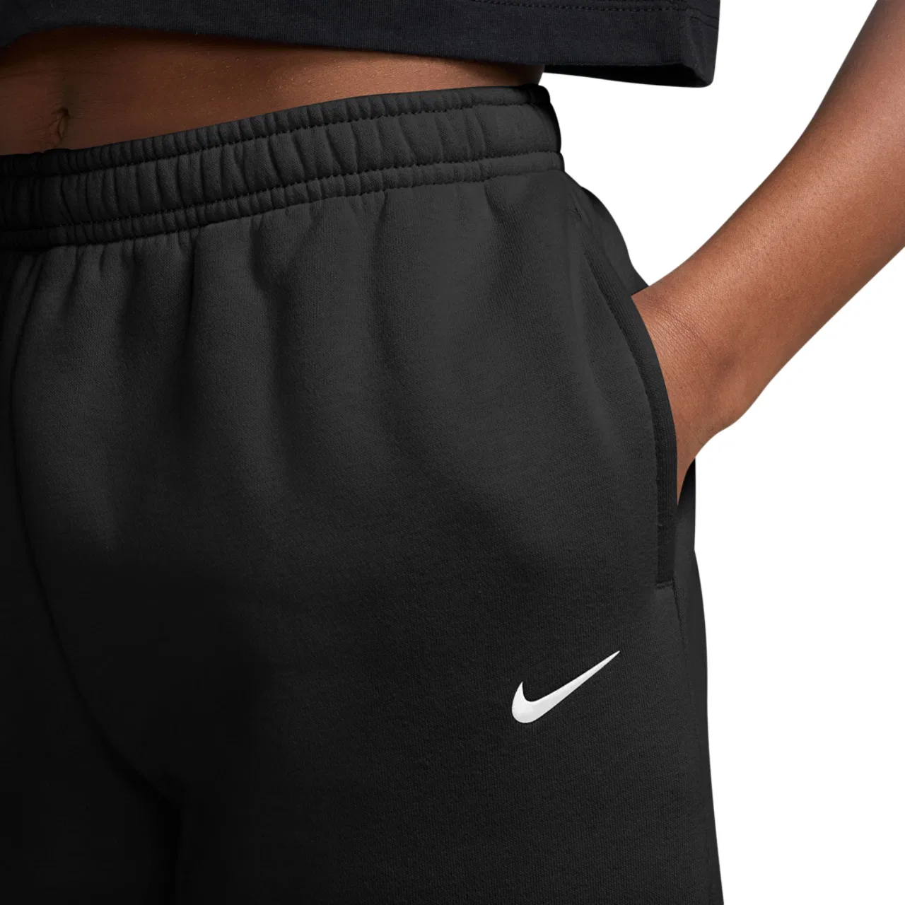 Детские спортивные штаны Nike Studio Fleece, Black — фото 3