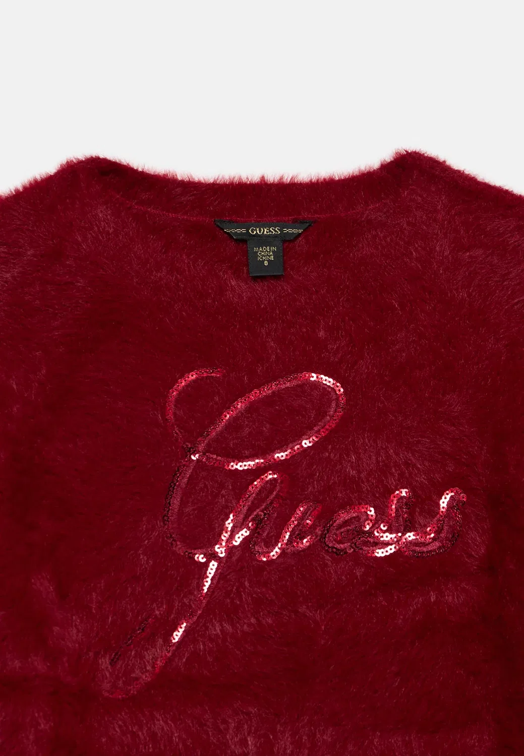 Детское платье-свитер - платье-комбинезон Guess, Beet Juice Red — фото 4