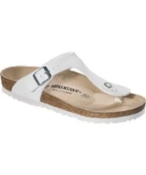 Унисекс сандалии Birkenstock Gizeh из синтетической кожи белые