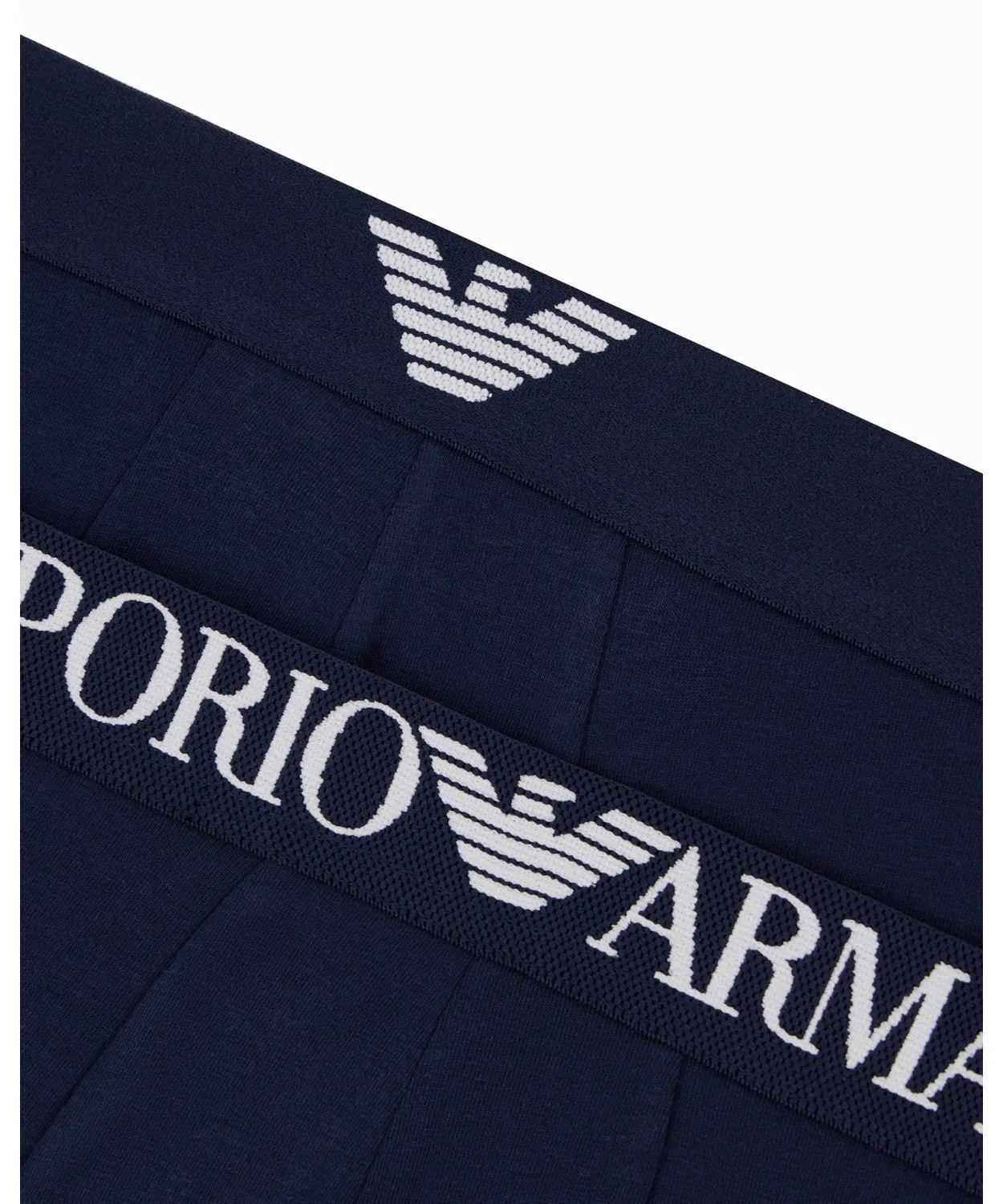 Мужские трусы-боксеры 2 шт хлопковые Regular Fit EMPORIO ARMANI, Navy — фото 2