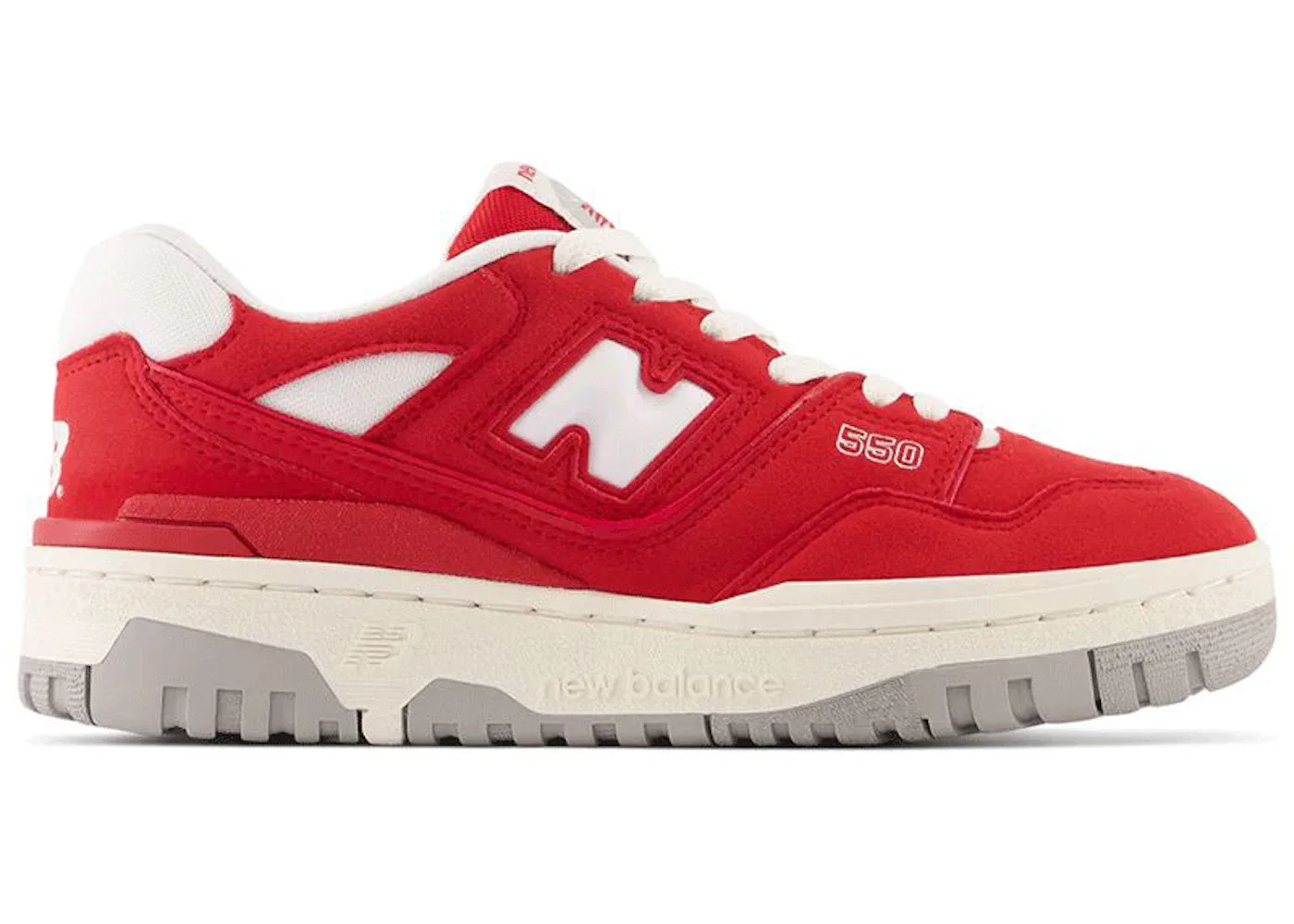 Детские кроссовки с замшевым верхом New Balance 550, Team Red/White