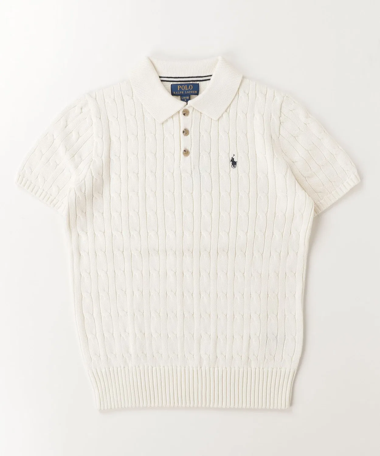 Детское хлопковое пуловер-поло с длинным рукавомPOLO RALPH LAUREN CHILDRENSWEAR, Натуральный — фото 3