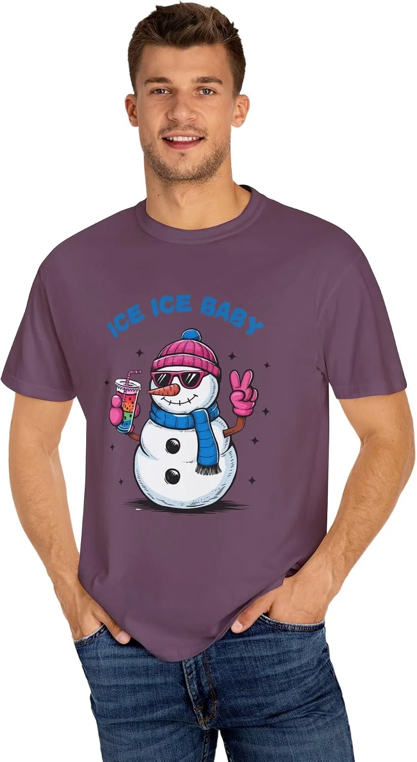 Футболка с принтом Ice Ice Baby Comfort Colors, Berry — фото 4