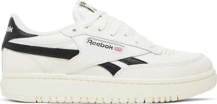 

Кроссовки wmns club c double 'chalk black' Reebok, белый